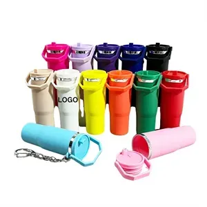 Tumbler Shaped Plastic Key Ring