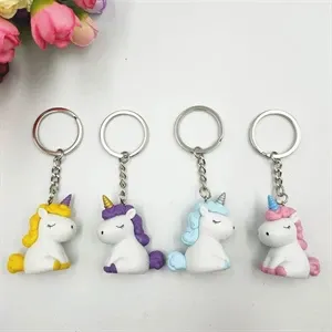 Unicorn PVC keychain jewelry pendant customization