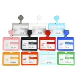 Work ID telescopic buckle badge holder
