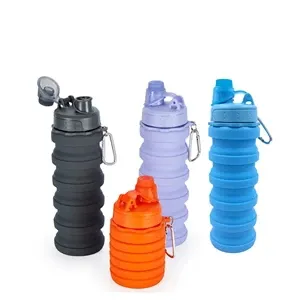 collapsible portable sports retractable water bottle