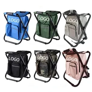 folding stool with insulation bag can be printed logo