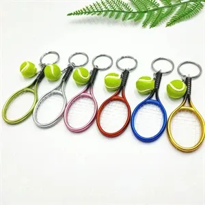 mini tennis key holder small gift souvenir custom printed lo
