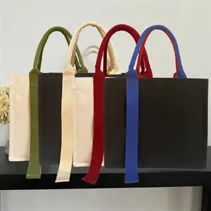 portable shoulder bag large capacity canvas tote