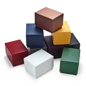 watch packaging box imitation leather texture bag  print log