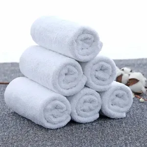 white cotton towel